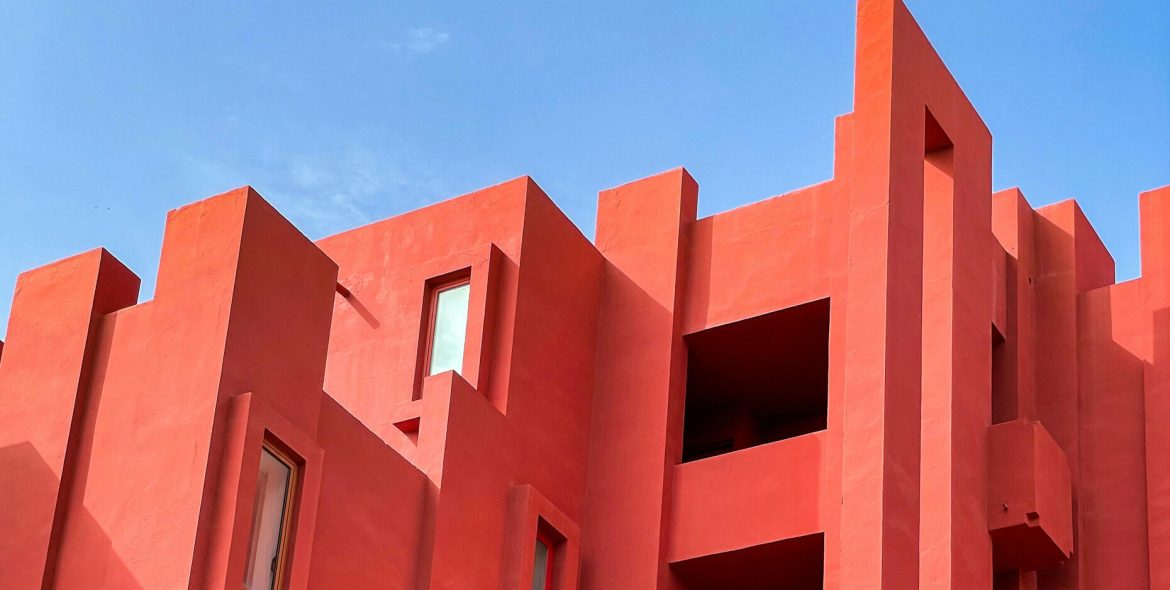 Muros de La Muralla Roja, Calpe, Alicante España